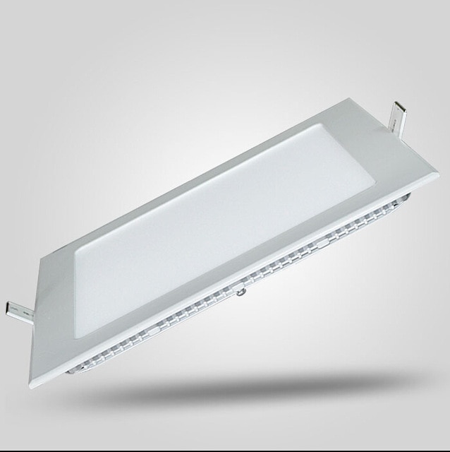 1pc LED Dimbare Panel Light 3 W/4 W/6 W/9 W/12 W /15 W/25 W Vierkante Verzonken Dimbare LED Plafondlamp Down Light + driver