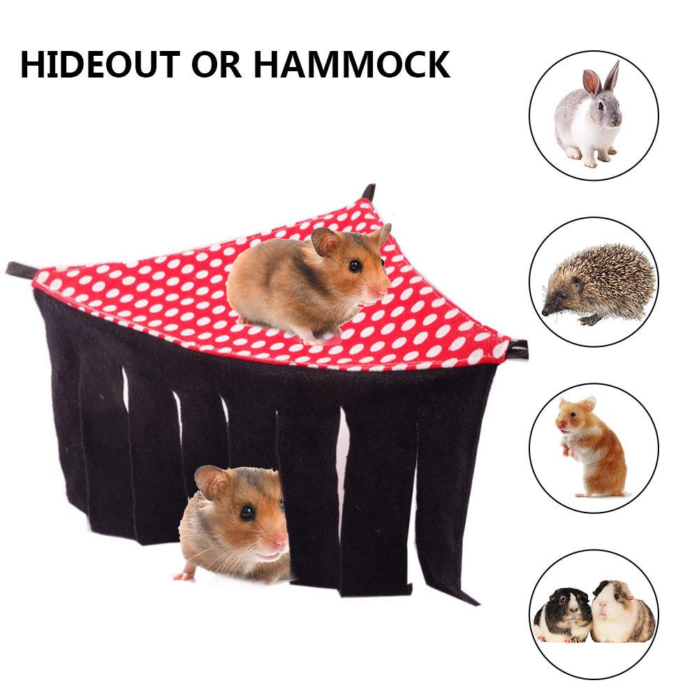 Hamaca para hámster, tienda para mascotas, Hide Out, cama colgante, borla, nido esquinero para erizo, conejillo de indias, jaula para mascota hámster