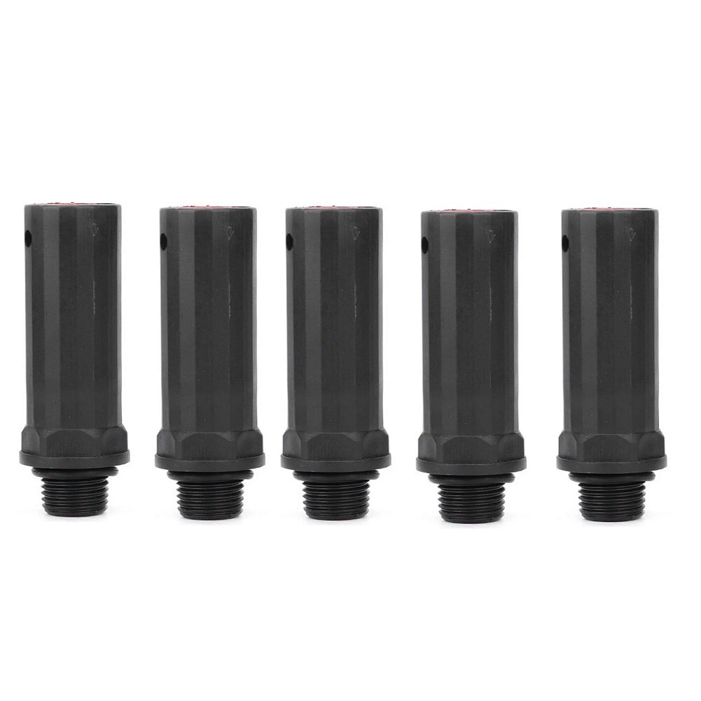 Small Compressor Breather Replacement Oil Cap Air Pump Accessories With Gasket Seal Plastic Thread 5pcs 15.5mm