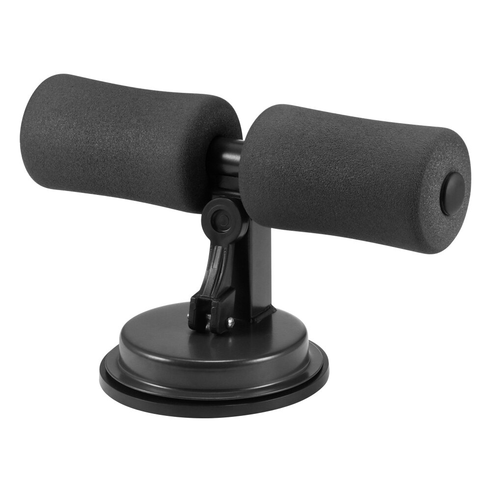 Adjustable Height Multifunctional Belly Rolling Home Gym Workout Equipment Sit Up Assistant Device Floor Suction Abdominal Aid: black