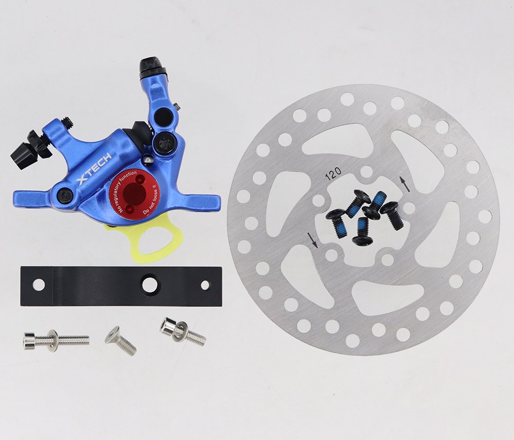Zoom xtech  hb100 aluminiumslegering hydraulisk bremse til xiaomi  m365/ pro elektrisk scooter opgradere  m365 skivebremser med adapter: Xetch blå sæt