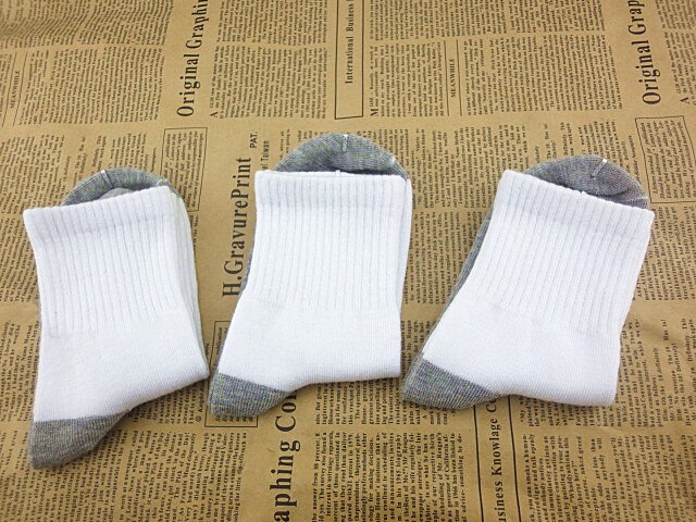 5Pairs/Lot Cotton Soft Socks Breathable Absorbing Sweat Sport Socks Boys Girls School Socks White Black Gray Patchwork Socks