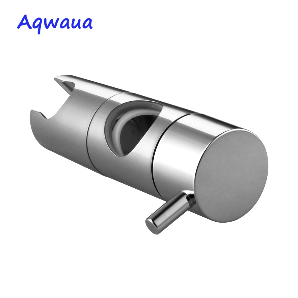 Aqwaua Hand Held Shower Head Holder for 19-25mm Slider Bar Height & Angle Adjustable Sprayer Holder Shower Rod Replacement