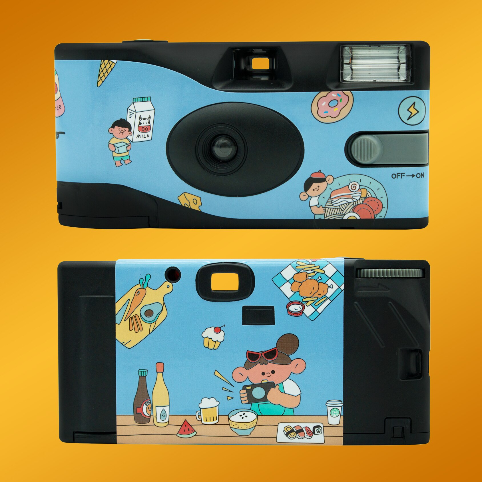 2022 Single Use One Time Disposable Film Camera with Flash 27 Exposure Photos 31mm F11 30mm F9 ISO400 FYE Retro Camera