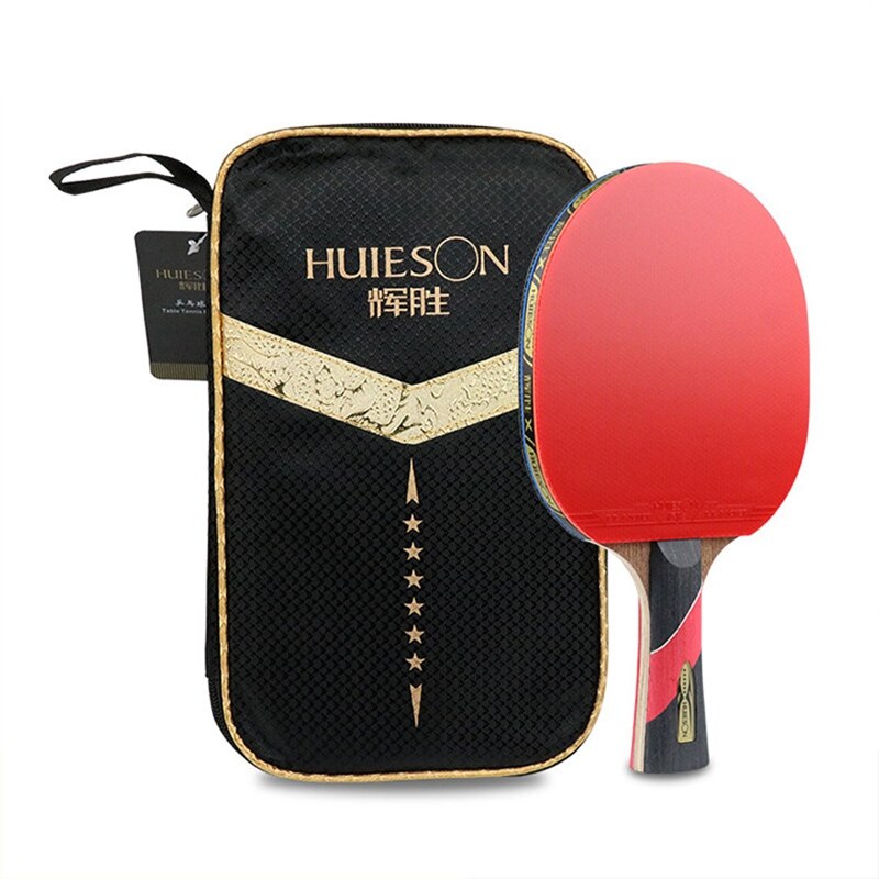 Huieson Super Powerful Ping Pong Racket Bat,6 Star Table Tennis Racket Sticky Pimples: Multi