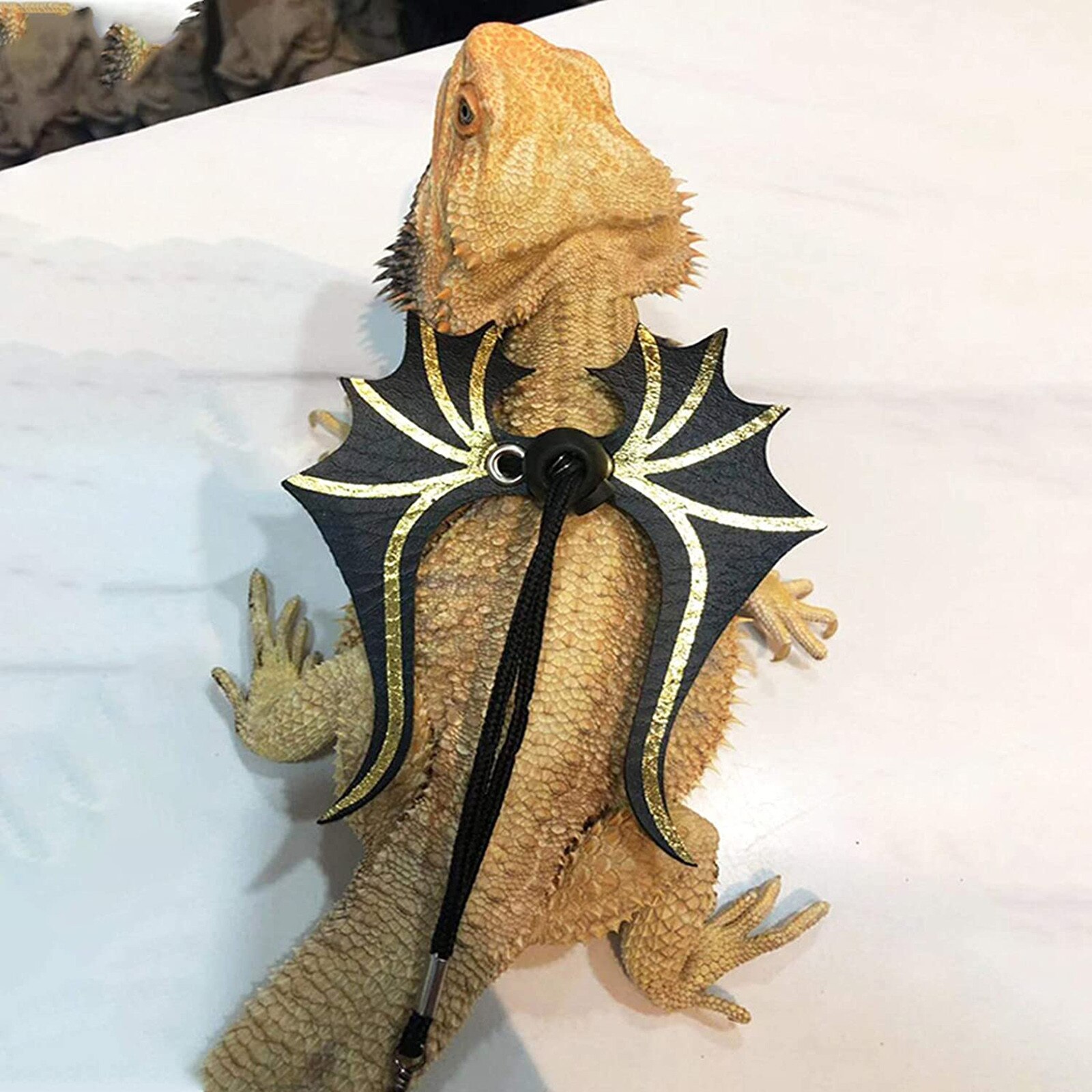 4pcs Reptile Lizard Bearded Dragon And Leash Adjustable Strap Dragon Harness And Leash Adjustable Strap Leashes Leash