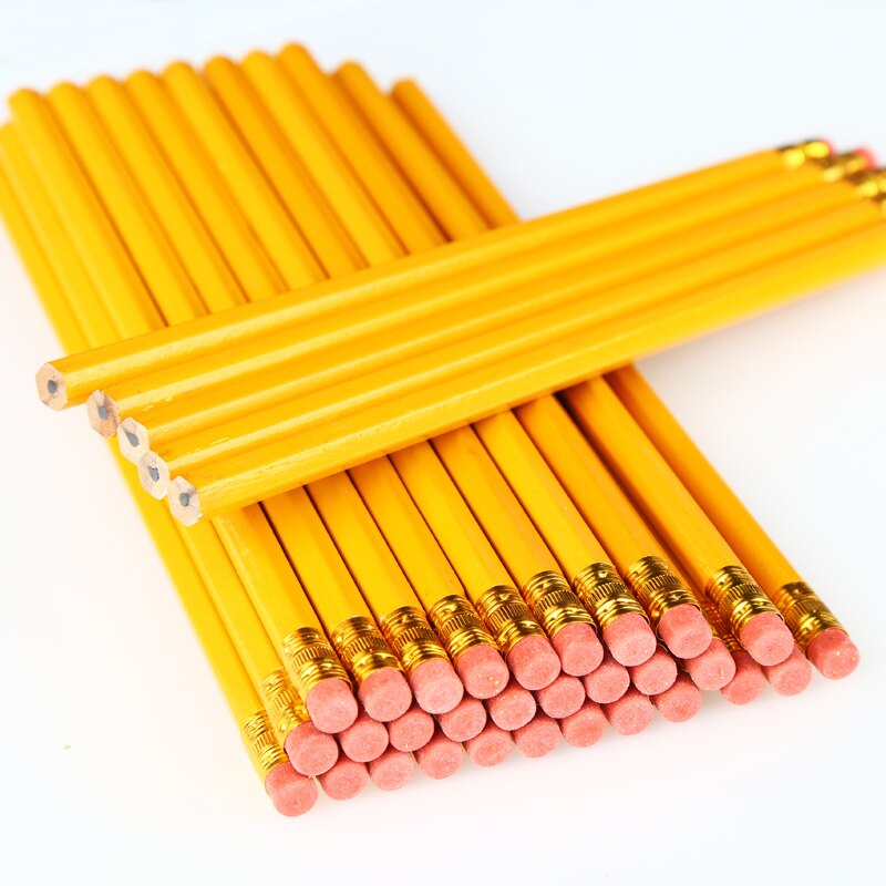 10 Pencils/box wood Personality pencil With eraser safety environmental protection HB Pencil Students School pencil