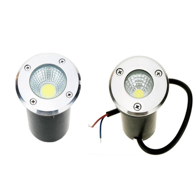 Ac85-265v/dc12v ip68 10w 5w varm kold hvid begravet lampe inground belysning udendørs cob led under jorden