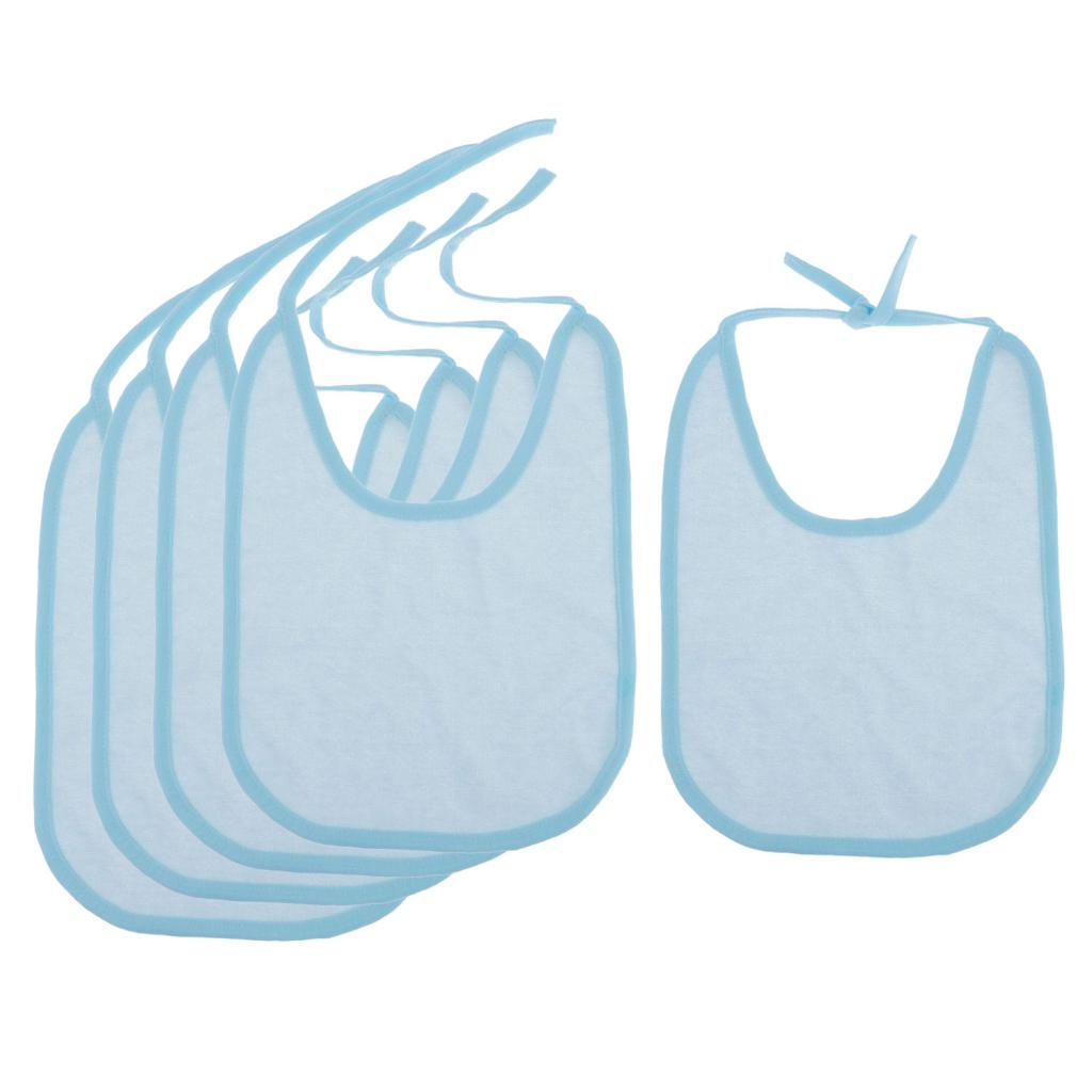 Baberos grandes-5 piezas-cobertura Extra-absorbente de Baba suave, fácil de lavar, se adapta a niños pequeños, niños grandes, adultos