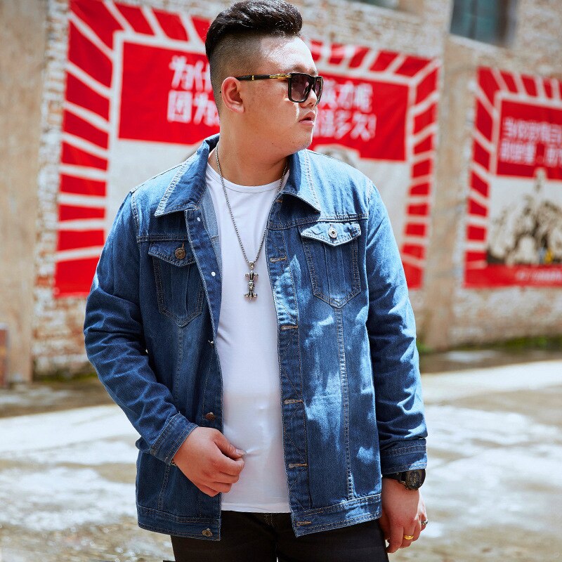 Denim Jacken Herren 7XL 6XL 5XL 4XL Plus Größe Jean Jacke Für Mann Jacken Männer Frühling Herbst Große Größe Denim Mantel Für Männer