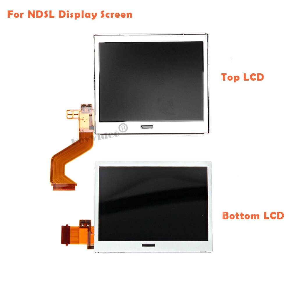 Top/Bottom LCD Display Screen Replacement for Nintendo DS Lite DSL for NSDL Touch Screen Digitizer Glass: Top and Bottom