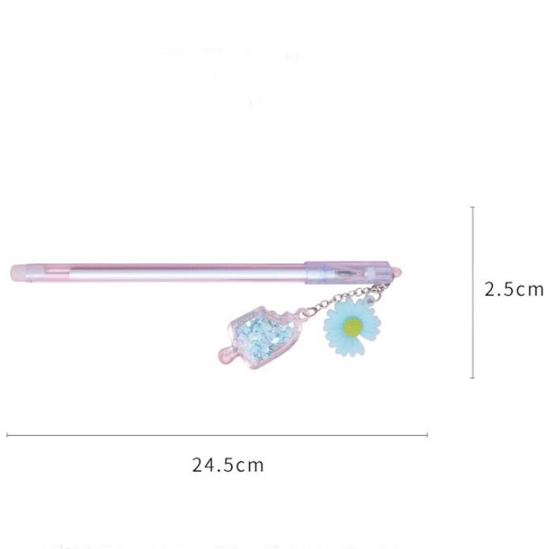 stokrotka lody długopis żelowy szkolne materiały papiernicze śliczne długopisy nowy czarny tusz Kawaii długopisy nowość długopis żelowy Kawaii szkolne