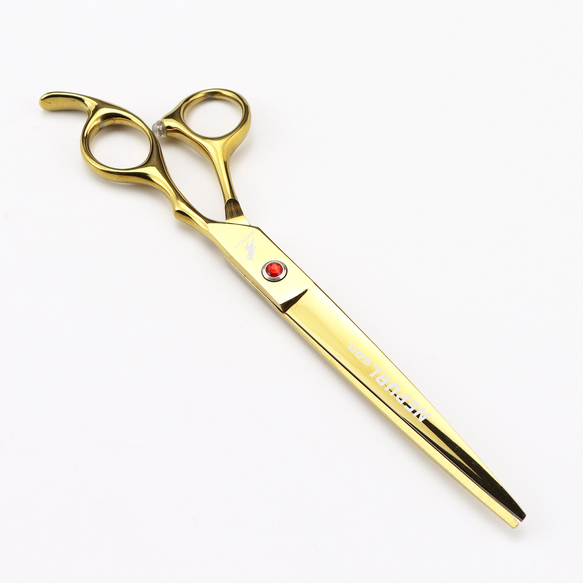 Japan 440C 7.0 inch gold 4 delige set Pet grooming schaar haarverzorging gereedschappen Geavanceerde duurzaam schaar