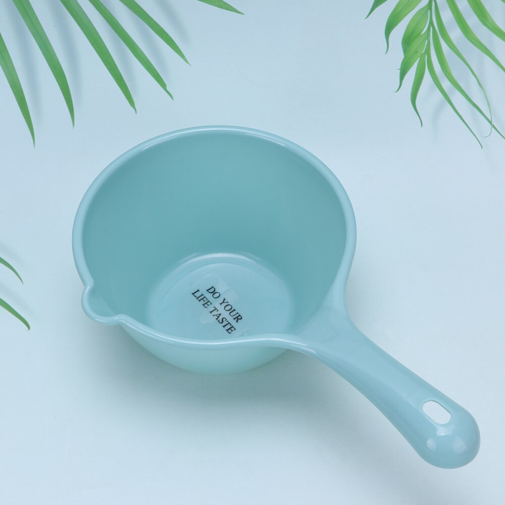 5 pièces petite louche d'eau épaisse longue poignée bain Bailer eau Scoop Dipper bébé bain douche casquettes tasse cuillères pour la cuisine