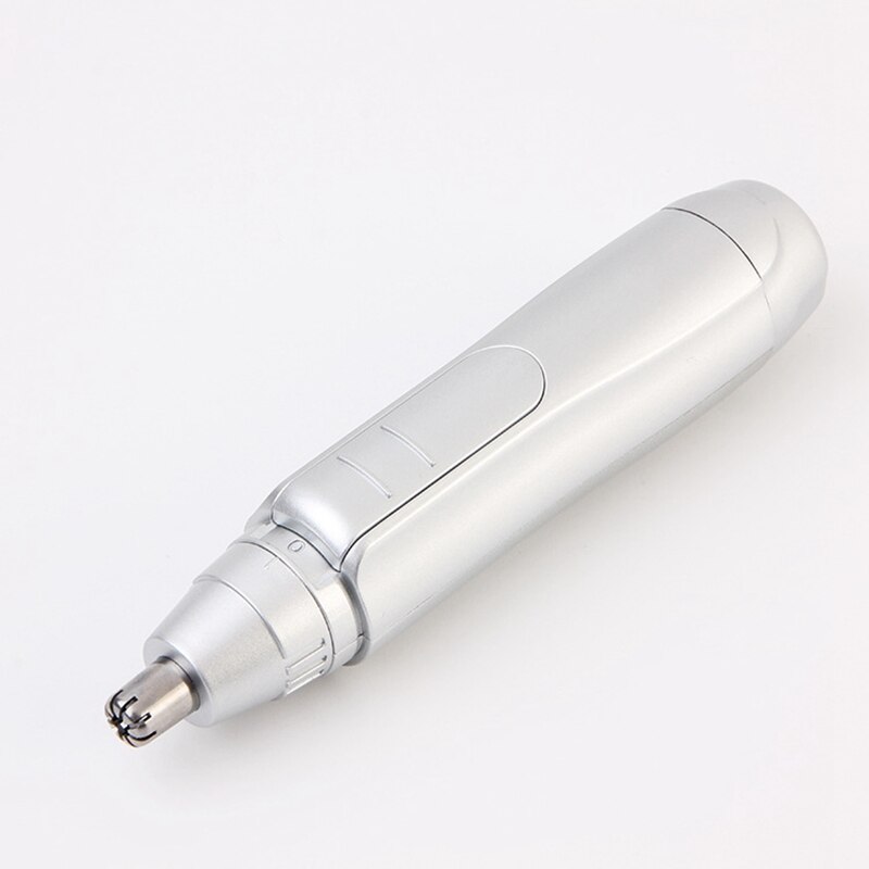 Nose Trimmer Ear Hair Trimmer Battery Operated Stainless Steel Dual-Edge Blades Facial Hair Trimmer (Detachable Head And Washa