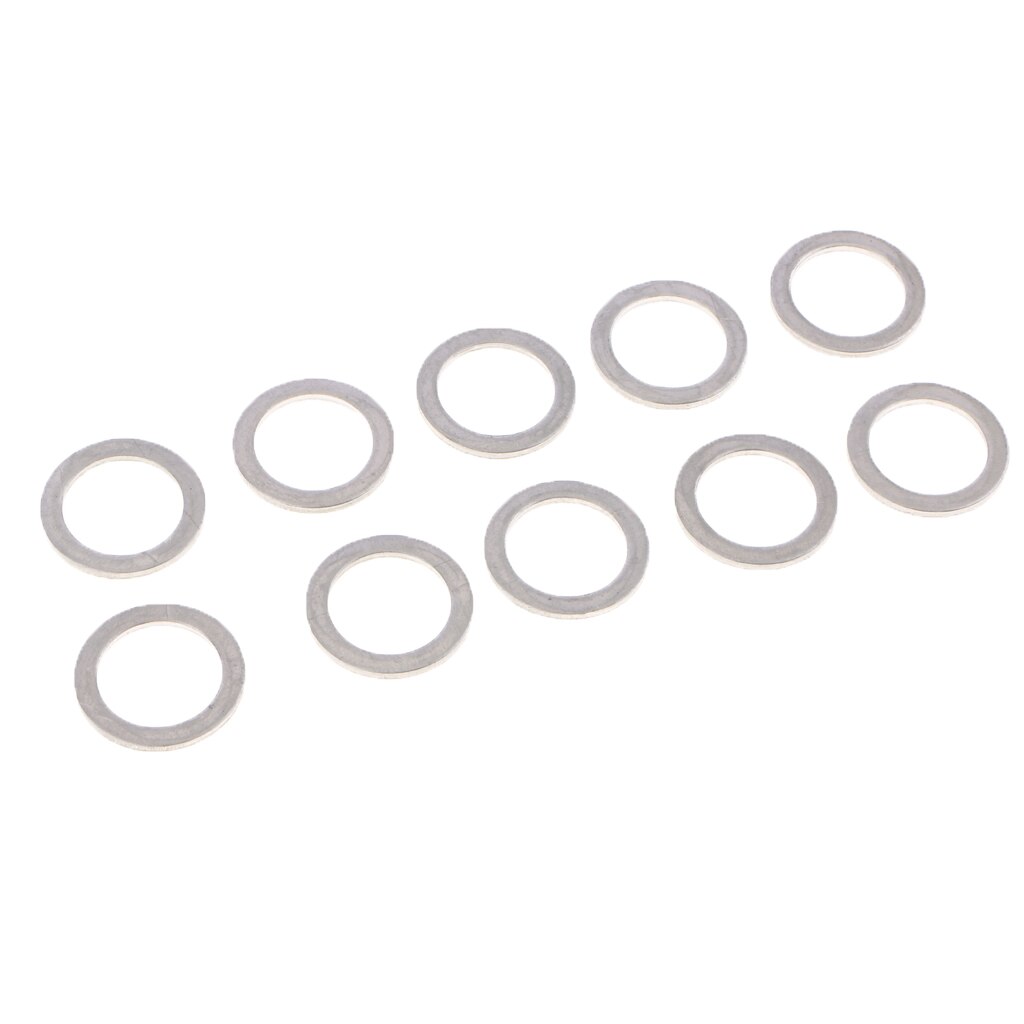 Perfect Oil Drain Plug Gaskets Metal Washer Assortment Kit Silver