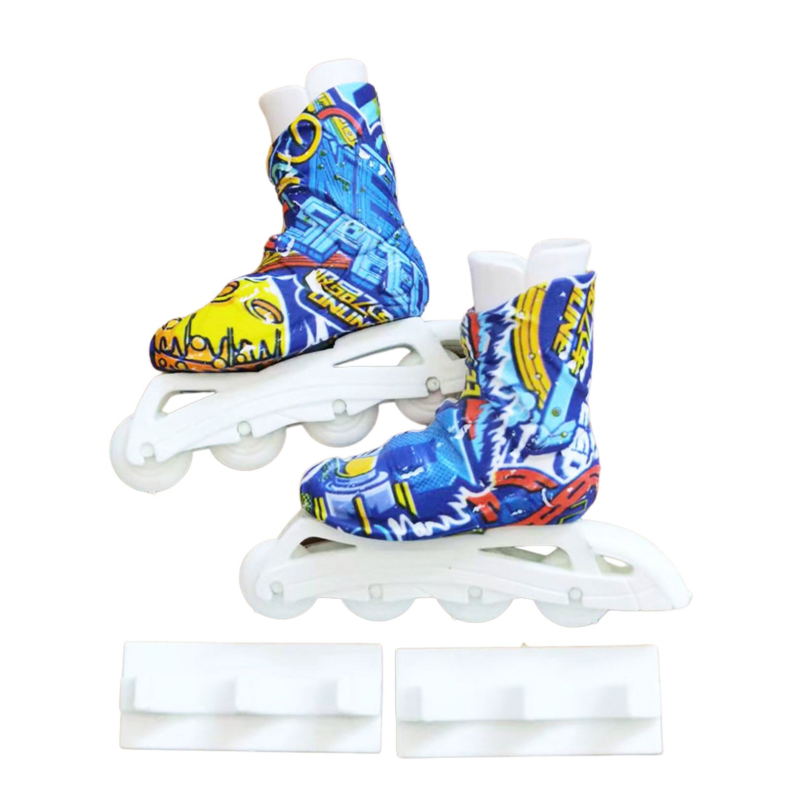 Mini patins à roulettes pour doigts, fabrication de chaussures, porte-clés, Cool: GRAY