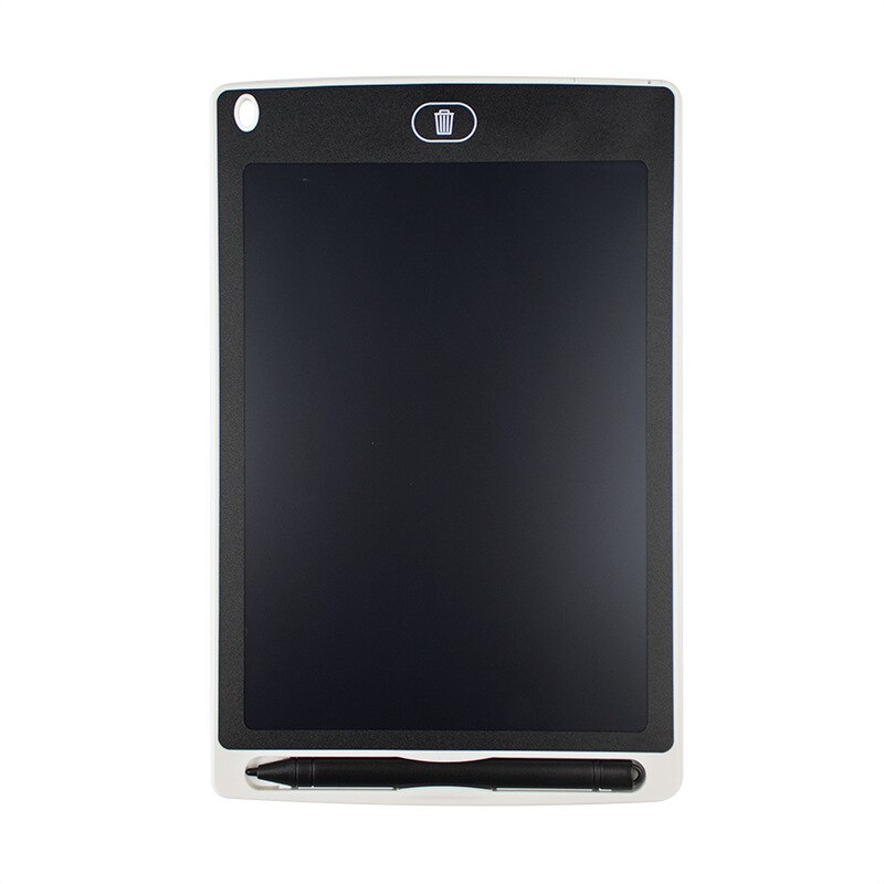 Opslagstavle mini tavle 8.5 tommer lcd digital tablet magnetisk tavle til børn graffiti flipover skrivetavler: Hvid