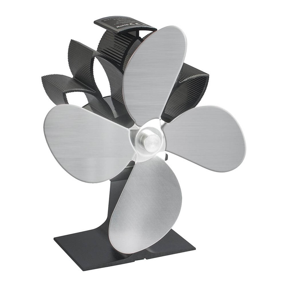 Stove Fan For Fireplace Wood Log Burner Powered Eco Fan Fireplace Fan Thermal Power Fan Heat Powered Stove Fan: 08