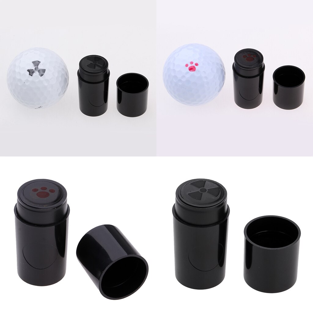 Set of 2Pcs Plastic Windmill Paw Print Golf Ball Stamper Stamp Marker for Golfer