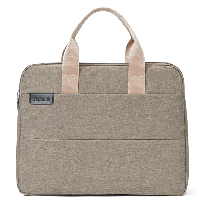 Cartella da uomo AOTTLA cartella da uomo in Nylon di grande capacità borsa da uomo tinta unita borsa di buona qualità per documenti adolescente nuova borsa Casual: Khaki