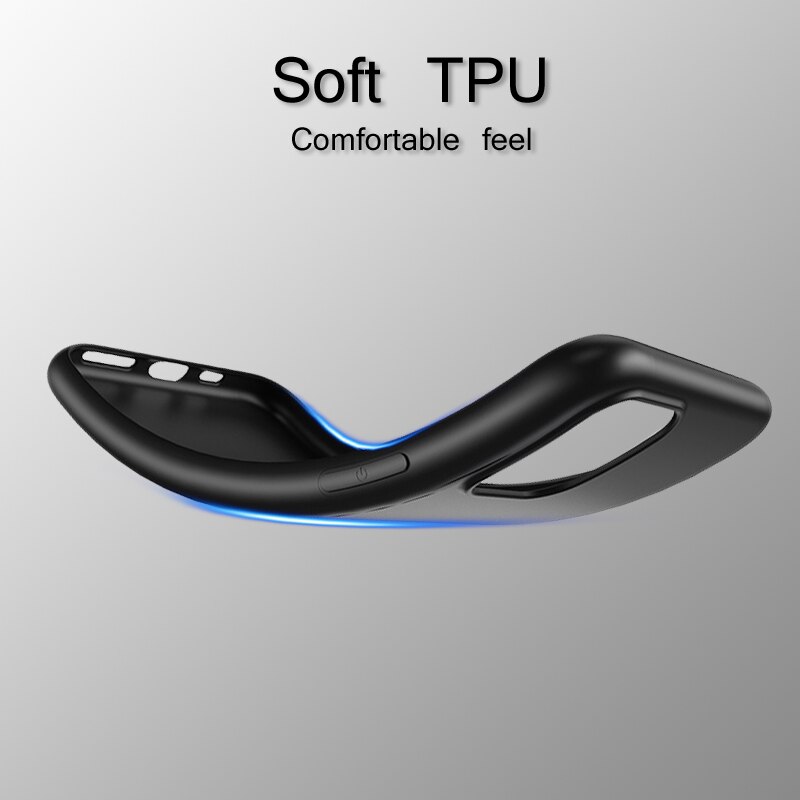 Solidna matowa obudowa telefonu dla iPhone 11 Pro miękkiego silikonu TPU tylna pokrywa dla iPhone X XR XS Max 6 6s 7 8 Plus 5 5S SE Fundas Capa
