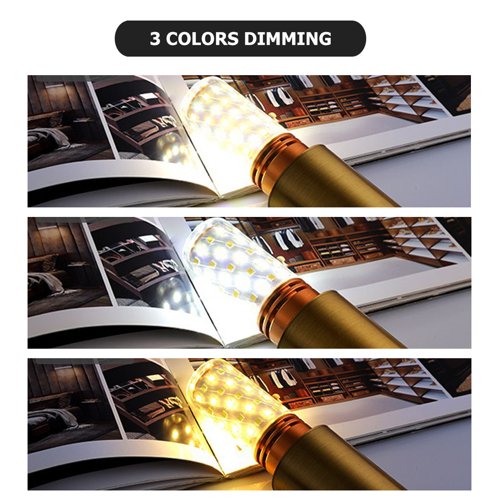 LED Corn Bulbs E14 E27 Screw Base LED Lamp 12W 16W 20W 2835SMD LED Light Bulb Tricolor Adjustable Corn Light 220V for Home Decor: Red / changeable / 32 W