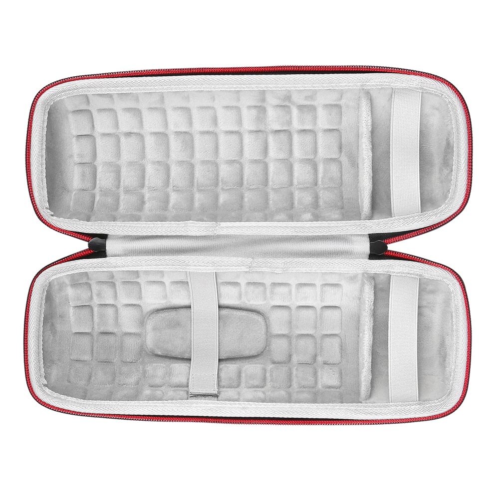 2 in 1 eva högtalare hård dragkedja förvaringsbox väska + mjukt silikonfodral för jbl charge 4 bluetooth högtalare för jbl charge 4 fodral: Grå hårt