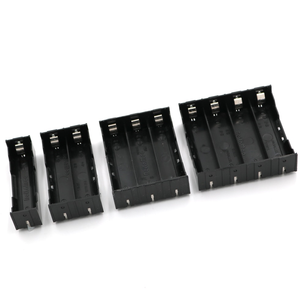 1/2/3/4 Section Battery Terminal Case Holder Storage Box For 18650 Rechargeable Batteries 3.7V DIY Connector Series parallel