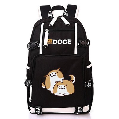 Nette Dogen Große Kapazität Rucksack Shiba Inu Printing Schultaschen Für Jugendliche Männer Frauen Reisetaschen Laptop Rucksack Mochila: J