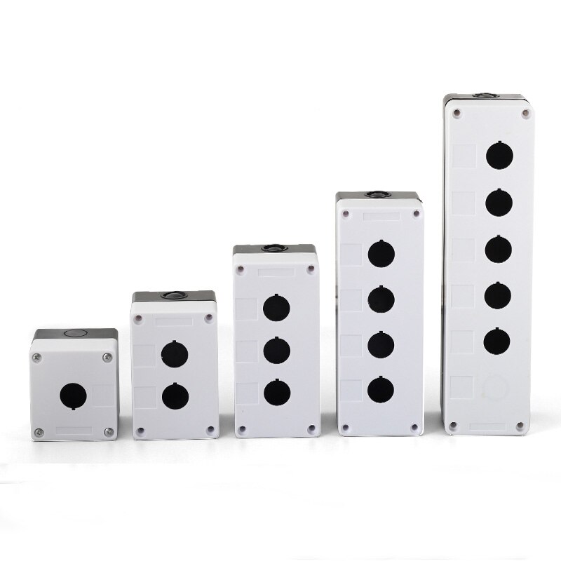 button box switch control box emergency stop box 4-hole three-position waterproof dust DIY handmade accessories