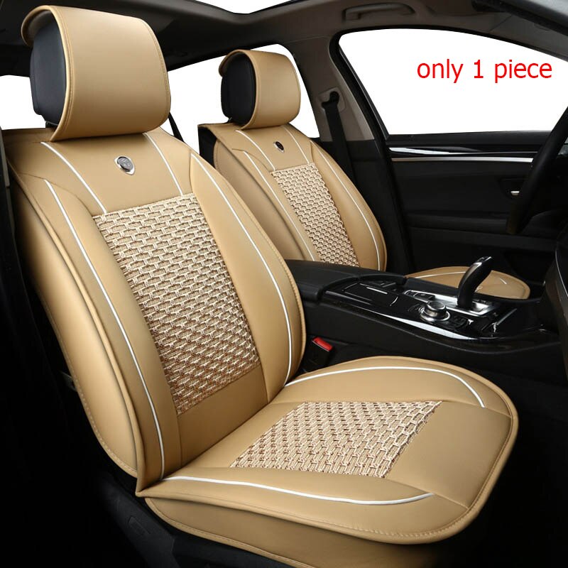 Auto Reizen 1 Pcs Car Seat Cover Voor Changan Alle Modellen CS75 CS35 CX20 CX30 CS15 CS95 CS55 Auto Zetels accessoires Stoelhoezen: beige