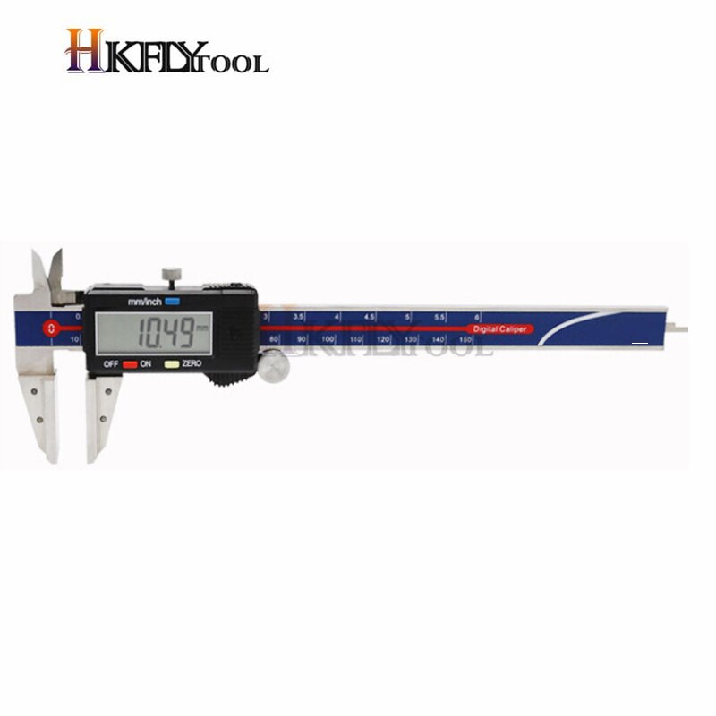 0-150mm 6inch Wire rope calipers wide large jaw BROAD FACE cable vernier caliper/digital caliper