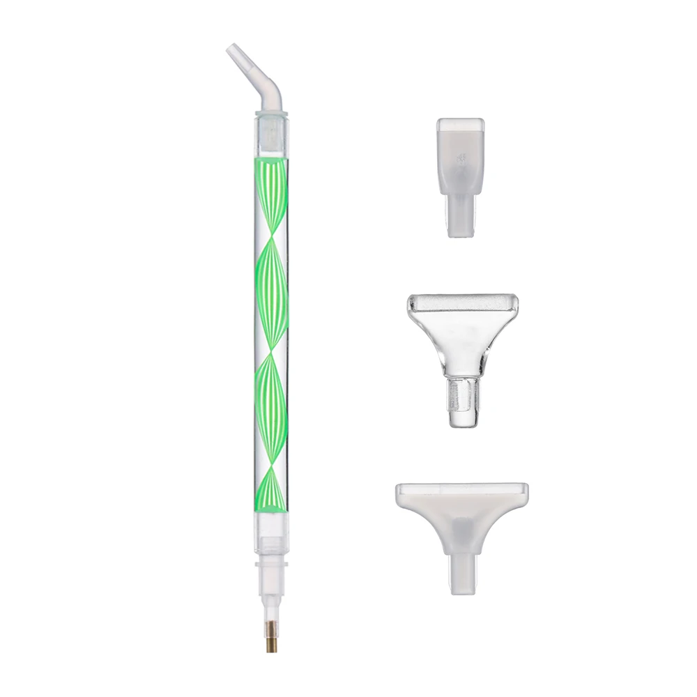 Stylo de peinture au diamant 5D en résine, stylos perceuse à pointe en résine, point de croix, broderie, bricolage, artisanat, nail art, accessoires de couture, , 1 ensemble: Gris foncé