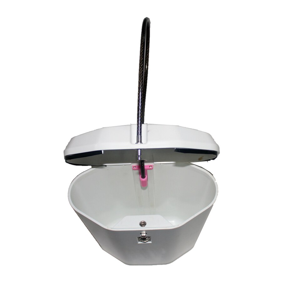 Beach safe box with combination lock and safety cable