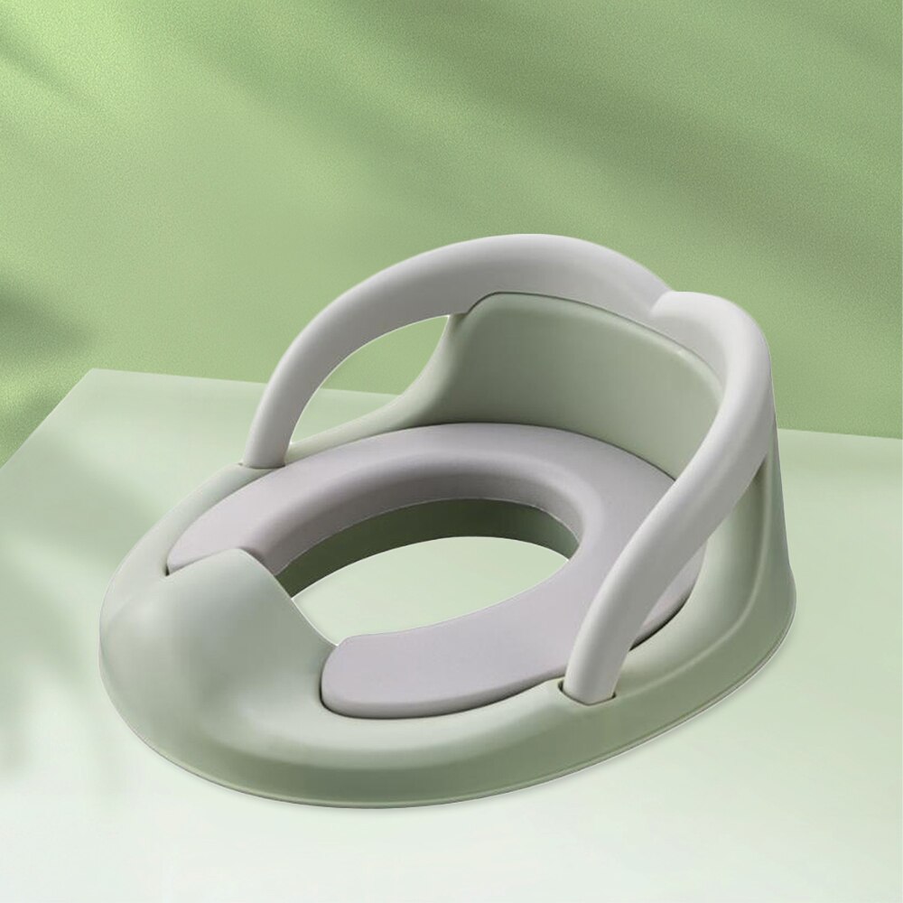 Multifunksjonelt babypottetreningssete bærbar sklisikker smårullende toalett trener sete med håndtak rygg toalettring