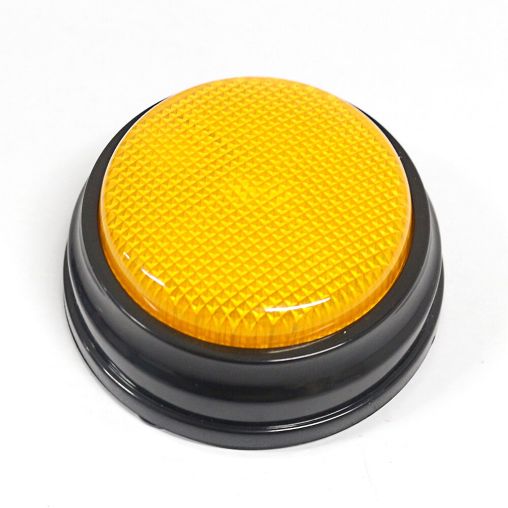 Recordable Talking Button With Led Function Parent-Child Interactive Toy Phonograph Game Answer Buzzers Learning Taking: Orange