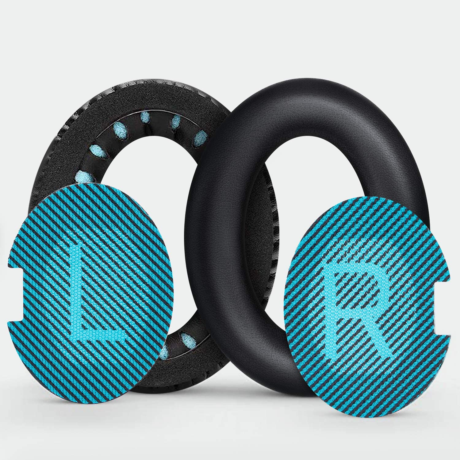 Almohadillas de repuesto para auriculares Bose Quiet Comfort QC25, Kit de cojín para los oídos, Compatible con QC2, QC15, Ae2, Ae2i, Ae2w, espuma viscoelástica