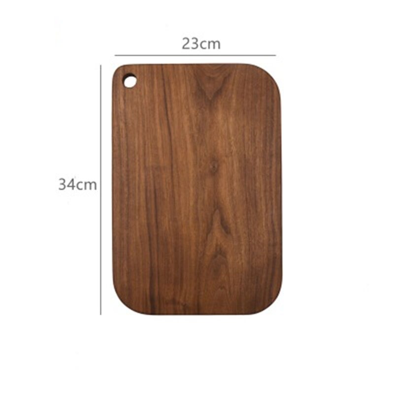 Chopping Boards Solid Wood Cutting Board Black Walnut Pizza Board Wood Steak Bread Board Cutting Vegetables Fruit Tabla De Corte: Black