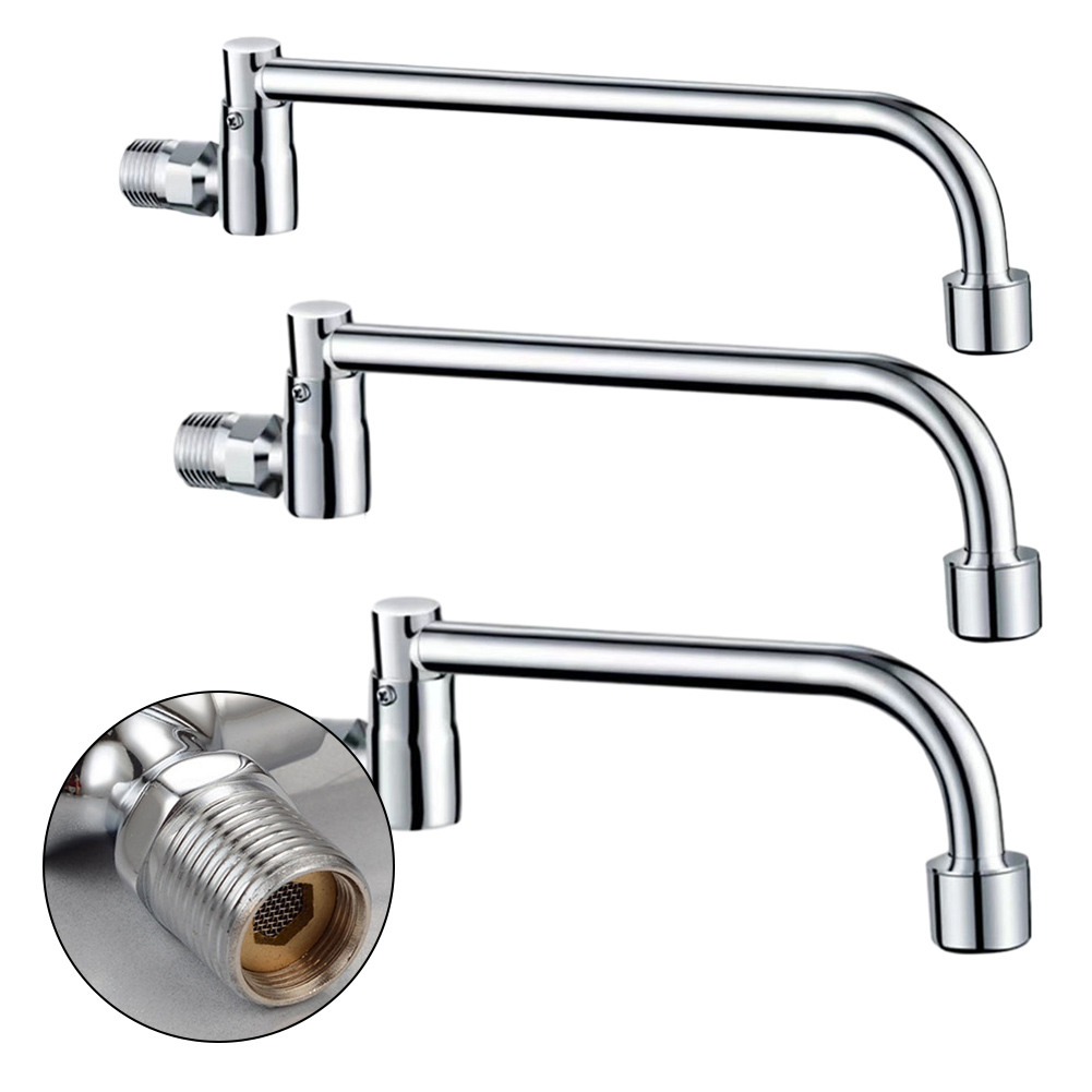 Grifo oscilante semiautomático de latón G1/2, grifo de cocina para restaurante, Hotel, grifo de estilo de pared fría individual, mejoras para el hogar, 1 ud.