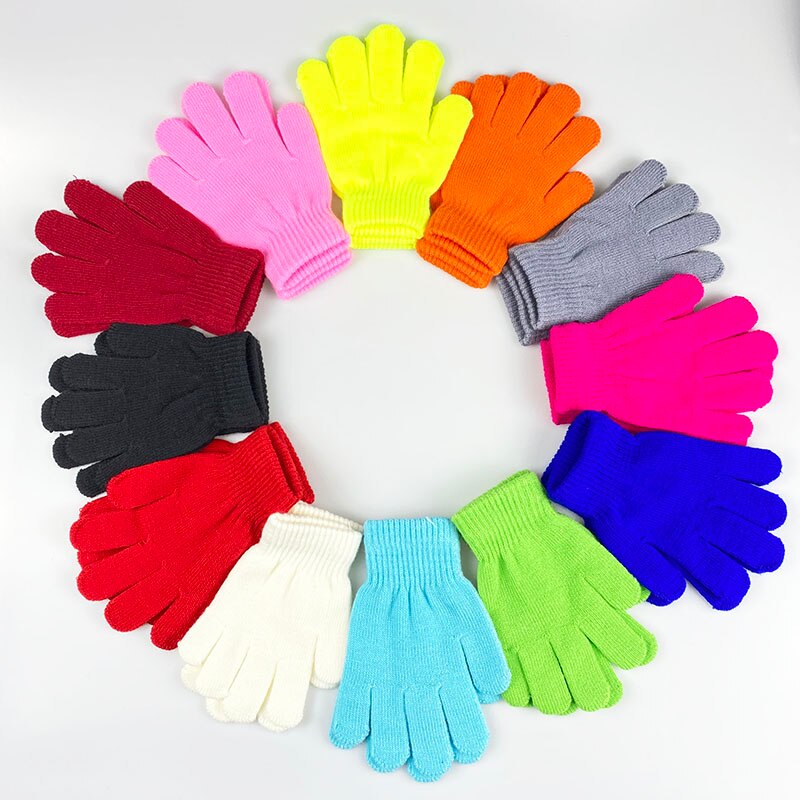 12Paare Profi einstellen Gestrickte Warme Magische Handschuhe für Studenten