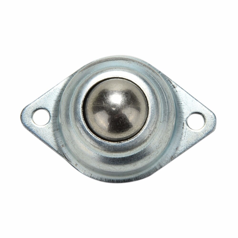 Top 1 stk drejelig sølvmetal tyrhjul universal overførsel rundt kuglehjul kuglehul