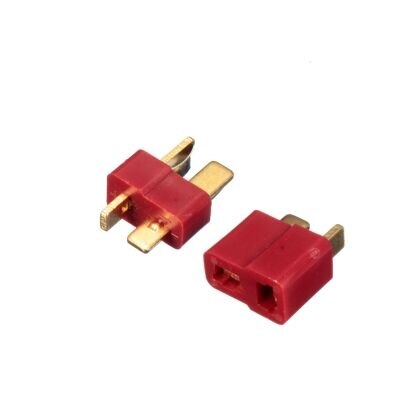 Red electric male female rc model toy Ultra T Deans connector plug