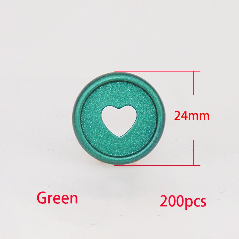 200pcs Mushroom Planner Binding Discs Binding Buckle Disc Binder Notebook Binder Ring DIY Planner Accessories School Supplies: Green-200pcs