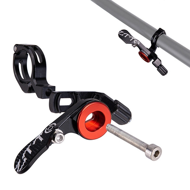 Mountainbike dropper håndtag joystick sadelrør cykel justerbar sadelpind ned mekanisk fjernbetjening håndtag shifter stil