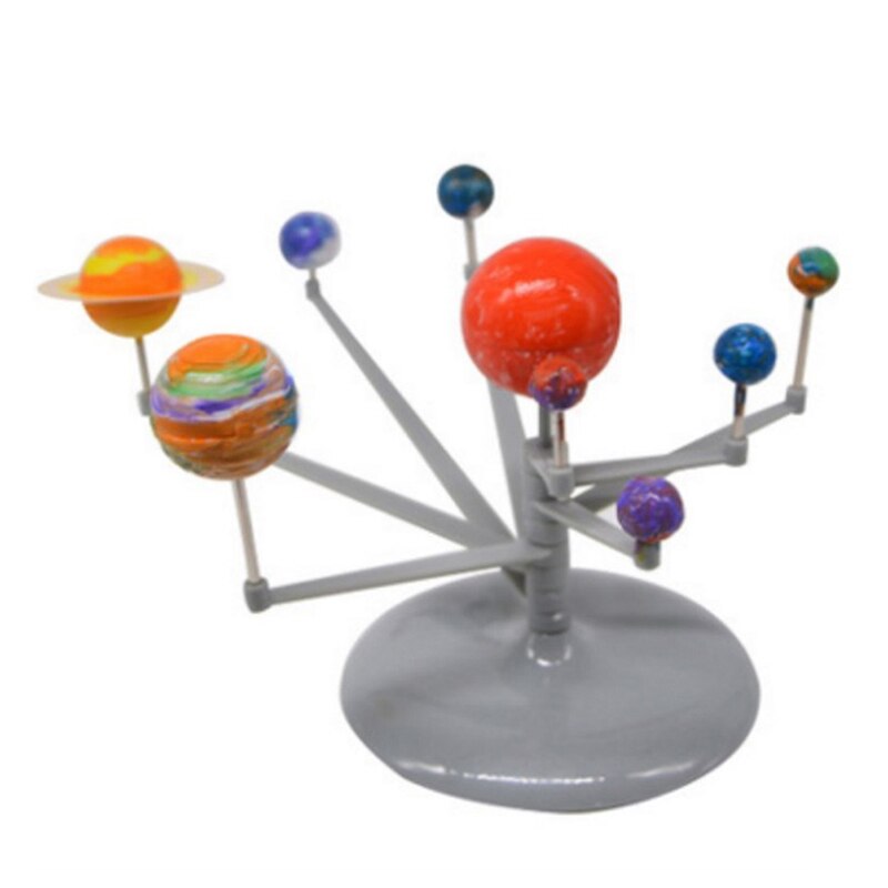 1 Set Solar System Nine Planets Planetarium Model Kit Astronomy Science Project DIY Kids Early Education For Child