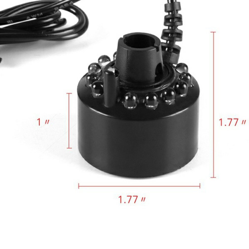 12 led ultrasone mistmaker, vernevelaar, waterfontein, vijverbevochtiger, bevochtiger, ideaal voor binnen- of buitenfonteinen