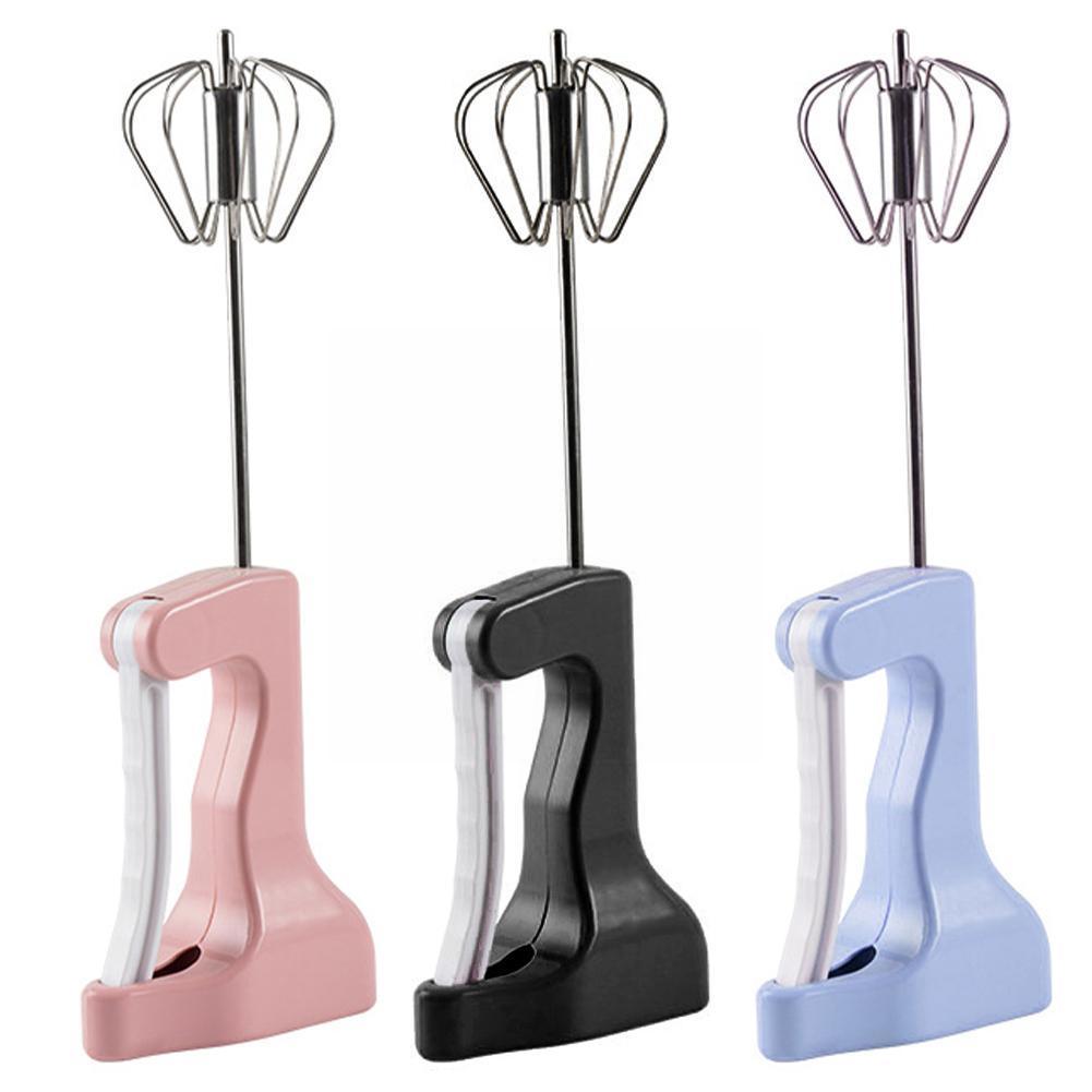 Hand Kleine Semi-Automatische Eiklopper Meel Mixer 304 Ei Gadgets Zelf Keuken Draaien Manual Klop Gereedschap Roerder Staal C5z6