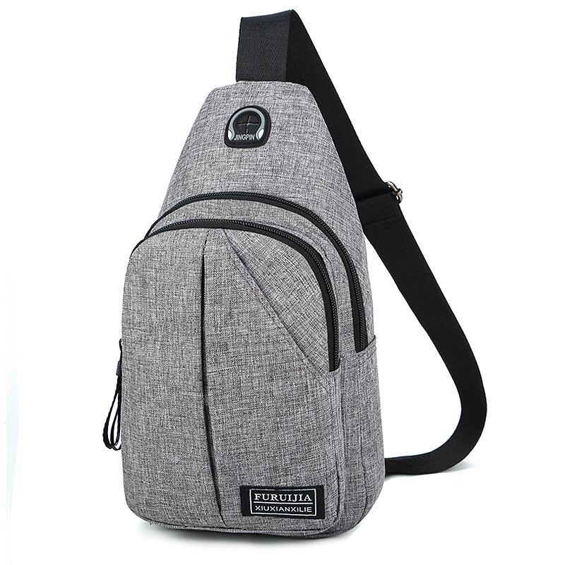 2019 moda oxford pano peito selvagem pequeno saco alça de ombro crossbody sacos de ombro bolsa de embreagem tote shop bolsa F-552: Cinza