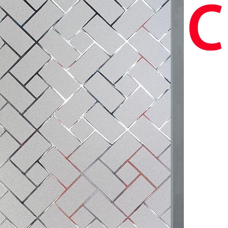 3D Window Glass Film Sticker Stained Decorative Static Clings Self-Adhesive Sticker Decal for Privacy _WK: C
